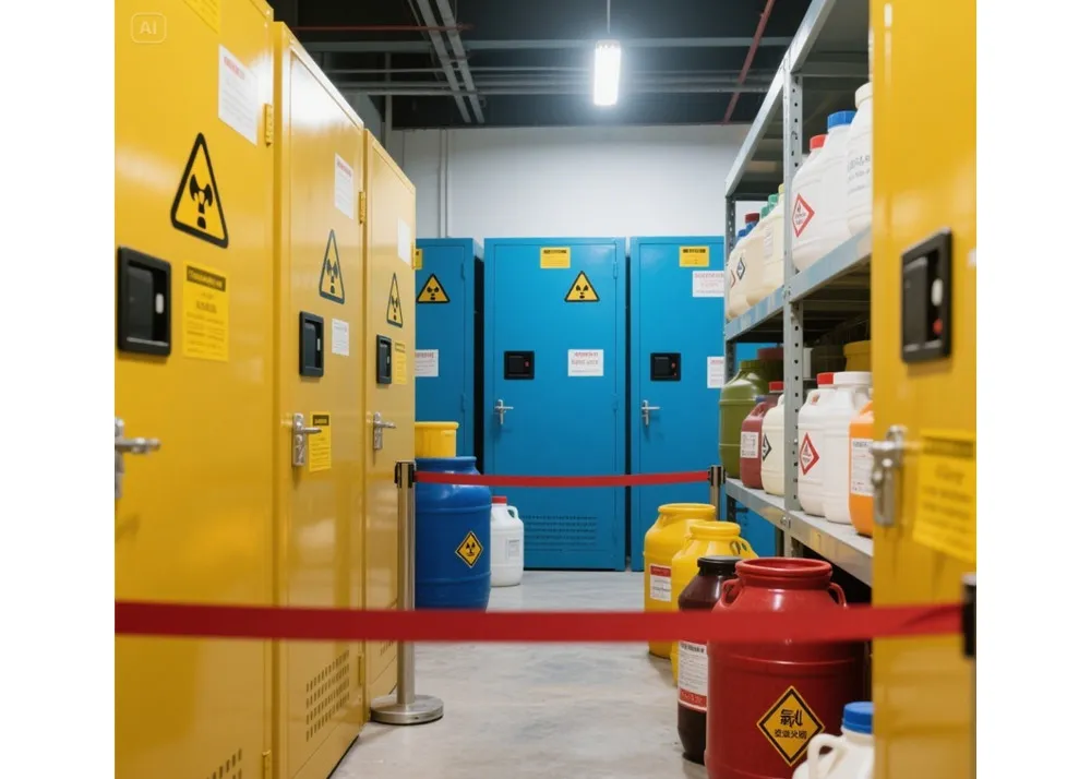 Sábháilteacht Cheimiceach: Guaiseacha i Do Ionad Oibre a Chosc Trí Chleachtais Stórála Sábháilte